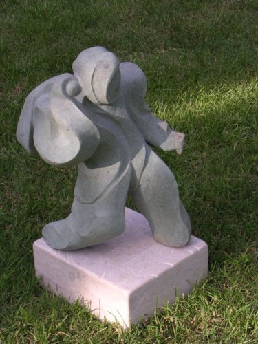 Sculpture titled "Il viandante(le pél…" by Michele Soro, Original Artwork