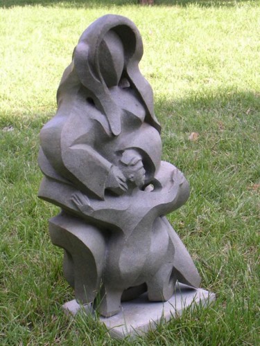 Skulptur mit dem Titel "11  La grande Madre…" von Michele Soro, Original-Kunstwerk