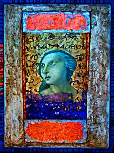 Pittura intitolato "santa caterina" da Michele Stradi, Opera d'arte originale, Acrilico