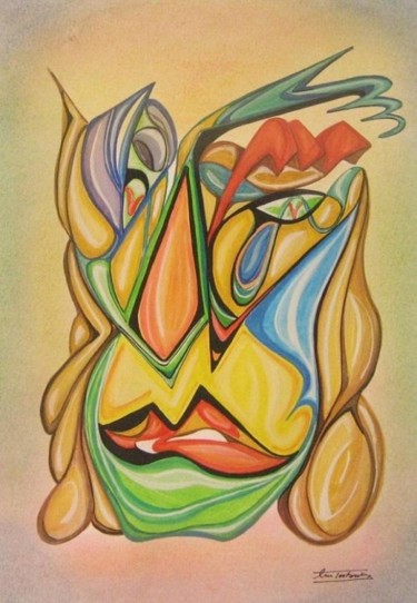 Peinture intitulée "IL SARACENO" par Michele Tortorelli, Œuvre d'art originale, Aquarelle