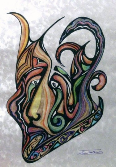 绘画 标题为“LACRIME” 由Michele Tortorelli, 原创艺术品, 水彩