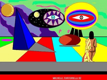 Digital Arts με τίτλο "VISIONI" από Michele Tortorelli, Αυθεντικά έργα τέχνης, Ψηφιακή ζωγραφική