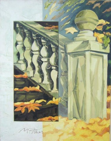 Pintura intitulada "Balaustres" por M. Fares, Obras de arte originais