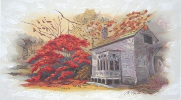 Pintura intitulada "Outono I" por M. Fares, Obras de arte originais
