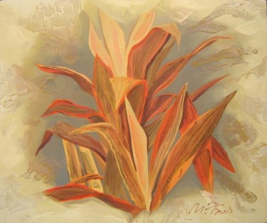 Pintura intitulada "Ti Plant" por M. Fares, Obras de arte originais