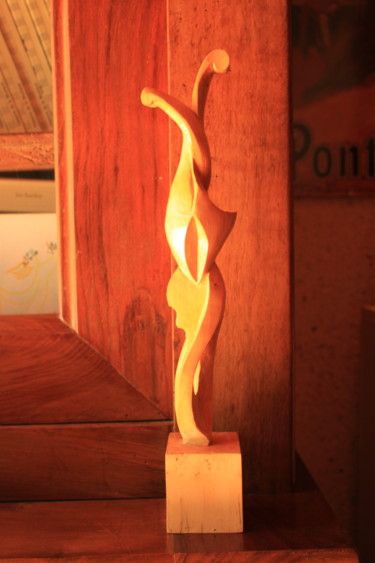 Sculpture titled "Molène" by Michel Ferre, Original Artwork, Wood