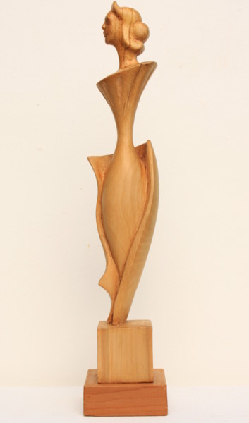 Sculpture titled "Floraison" by Michel Ferre, Original Artwork, Wood