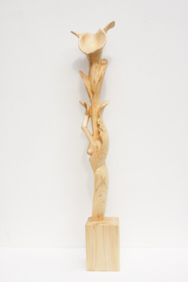 Скульптура под названием "Chaque Fleur" - Michel Ferre, Подлинное произведение искусства, Дерево