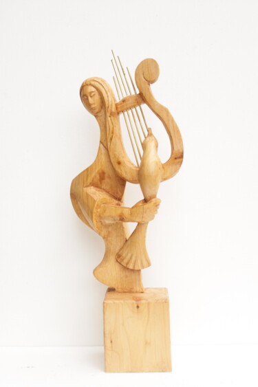 Скульптура под названием "Les mystères orphiq…" - Michel Ferre, Подлинное произведение искусства, Дерево