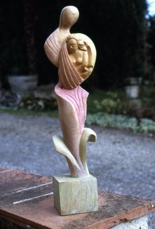 Sculpture titled "Les amants réunis" by Michel Ferre, Original Artwork