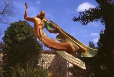 Sculpture titled "Ange à la Trompette" by Michel Ferre, Original Artwork