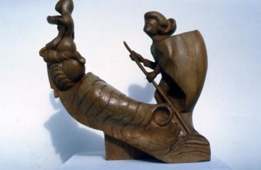 Sculpture titled "La Loreleï" by Michel Ferre, Original Artwork