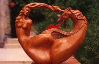 Sculpture intitulée "Licorne" par Michel Ferre, Œuvre d'art originale