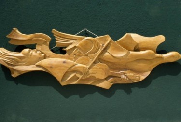Sculpture intitulée "Violoniste" par Michel Ferre, Œuvre d'art originale