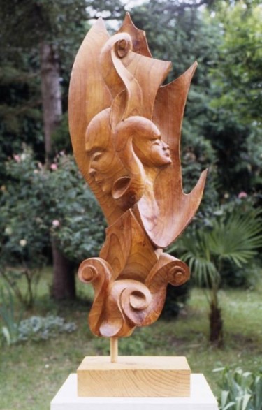 Sculpture titled "Voilures" by Michel Ferre, Original Artwork