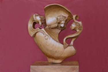 Sculpture titled "Epopée marine" by Michel Ferre, Original Artwork