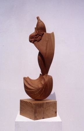 Sculpture titled "Voile" by Michel Ferre, Original Artwork, Wood
