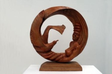 Escultura intitulada "Dans ton sillage" por Michel Ferre, Obras de arte originais