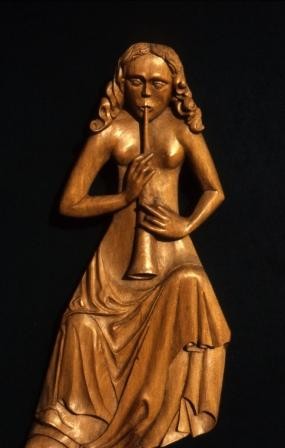 Sculpture intitulée "Joueur de Chalumeau" par Michel Ferre, Œuvre d'art originale