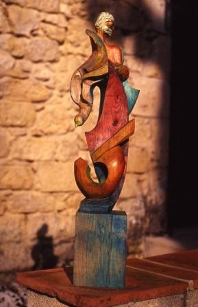 Sculpture intitulée "Le Vieux Marin" par Michel Ferre, Œuvre d'art originale