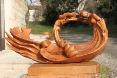 Sculpture intitulée "Galatée" par Michel Ferre, Œuvre d'art originale, Bois