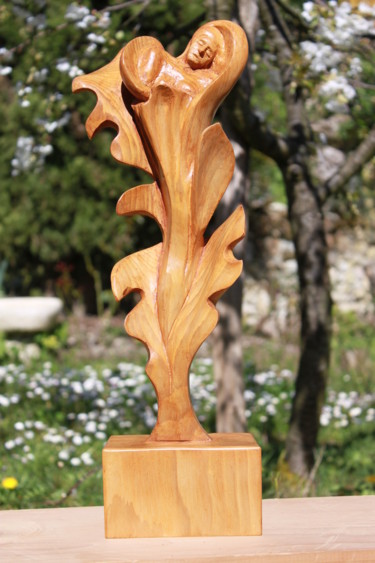 Sculpture titled "Jardin Clos" by Michel Ferre, Original Artwork, Wood