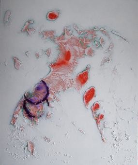 Peinture intitulée "Période Glacière" par G. Rem, Œuvre d'art originale, Huile