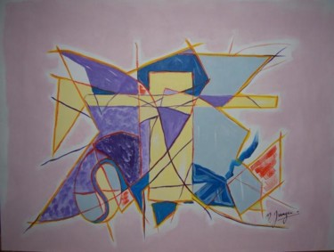 Peinture intitulée "Papillon" par G. Rem, Œuvre d'art originale