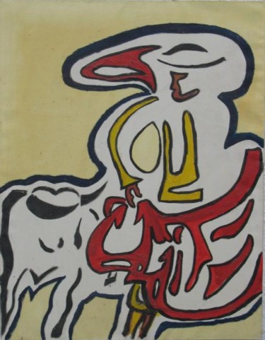 Malerei mit dem Titel "Torero" von Michel Gay, Original-Kunstwerk, Öl
