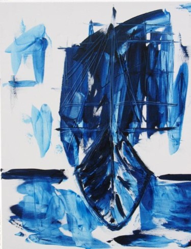 제목이 "Le navire Bleu"인 미술작품 Michel Gay로, 원작