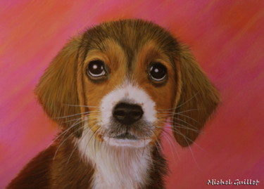"Fais moi une promesse..." Dessin intitulée ""Fais moi une prome…" par Michel Guillet, Œuvre d'art originale, Pastel