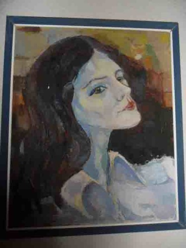 Painting titled "Claire" by Michel Hamelin, Original Artwork, Oil
