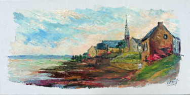 Painting titled "Notre Dame de Lande…" by Michel Hamelin, Original Artwork, Oil