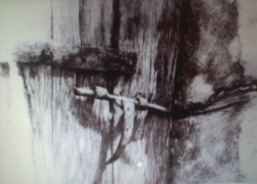 Dessin intitulée "le verrou" par Claude Micheli, Œuvre d'art originale, Autre