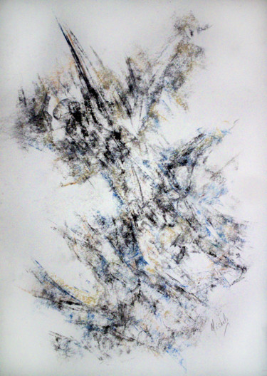 Dessin intitulée "ESPACE 25" par Claude Micheli, Œuvre d'art originale, Pastel