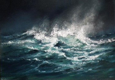 Painting titled "MER 79" by Claude Micheli, Original Artwork
