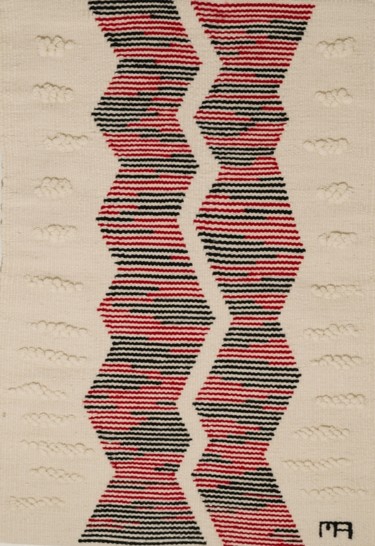 Art textile intitulée "Chemin de Saint Jac…" par Micheline Aubert, Œuvre d'art originale