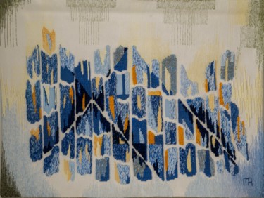 Art textile intitulée "Pyramides" par Micheline Aubert, Œuvre d'art originale