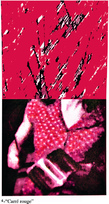 Arts numériques intitulée "4-carre-rouge-copy.…" par Micheline Couture, Œuvre d'art originale, Peinture numérique