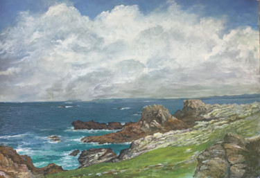 Malerei mit dem Titel "Bretagne" von Michel Kulisa, Original-Kunstwerk, Acryl
