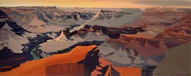 Schilderij getiteld "Grand Canyon - Hopi…" door Michelle Auboiron, Origineel Kunstwerk, Acryl