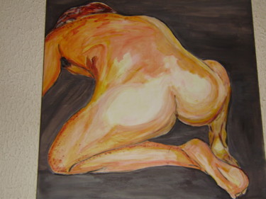 Картина под названием "homme ." - Michelle Grimaldi, Подлинное произведение искусства, Акрил