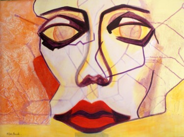 Pittura intitolato "Femmes illusion 3" da Michelle Dechaud, Opera d'arte originale, Acrilico