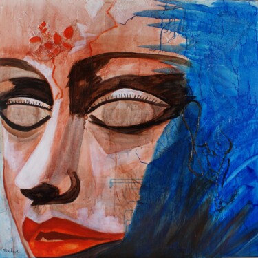 Peinture intitulée "mannequin de vitrin…" par Michelle Dechaud, Œuvre d'art originale