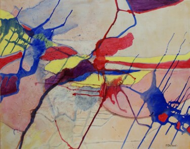 Peinture intitulée "Nécèssité oblige N°5" par Michelle Dechaud, Œuvre d'art originale, Acrylique
