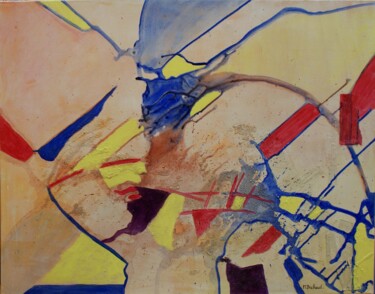 Картина под названием "Nécèssité oblige N°7" - Michelle Dechaud, Подлинное произведение искусства, Акрил