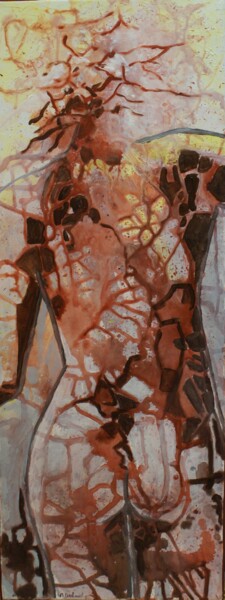 Pittura intitolato "pas touch' fragile…" da Michelle Dechaud, Opera d'arte originale, Acrilico
