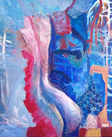 Peinture intitulée "Rêve" par Michelle Dechaud, Œuvre d'art originale, Acrylique