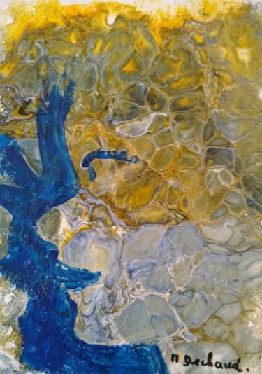 Pittura intitolato "Curieuse" da Michelle Dechaud, Opera d'arte originale, Acrilico