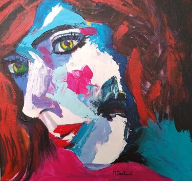 Painting titled "Suzy" by Michelle Dechaud, Original Artwork, Acrylic